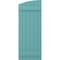 Ekena Millwork Americraft 6-Board (2 Batten) Wood Joined Board-n-Batten Shutters w/Ellipt Top, ARW101BE621X77PTH, PR ARW101BE621X77PTH - alternate 6